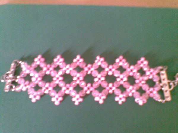 bracelete  cor rosa